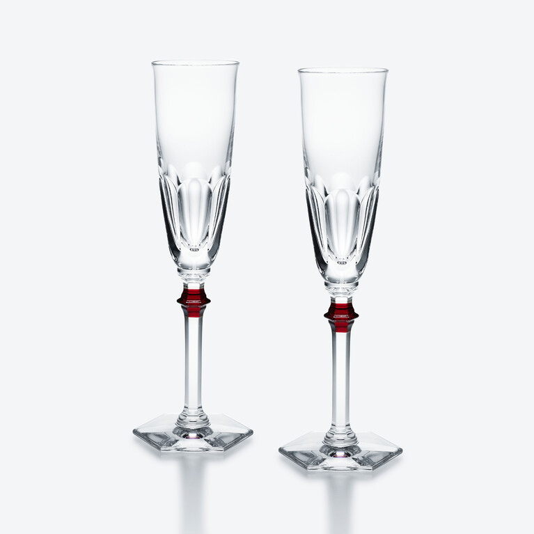 哈酷 伊芙笛型香槟杯 Baccarat, 红色水晶的笛型香槟杯 查看 1