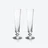 Mille Nuits Flutes Baccarat, Champagne flute in Crystal Clear