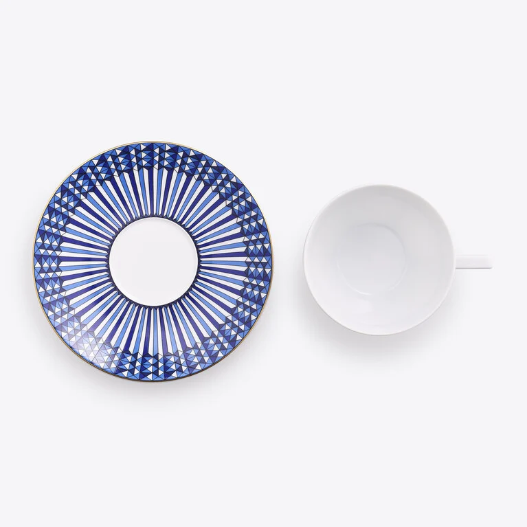 Tazas de t&eacute; Arcadia Talleyrand Baccarat en Porcelana Blue Ver 2