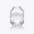 Octogone Bud vase Baccarat in Crystal Clear