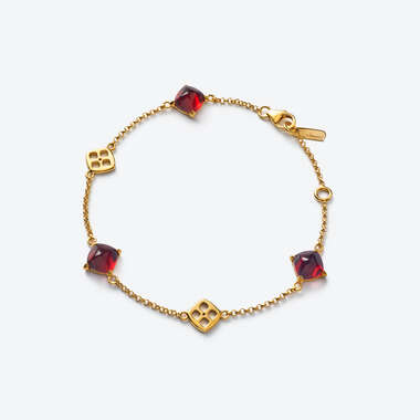 Mini Médicis Bracelet Red Mirror View 1