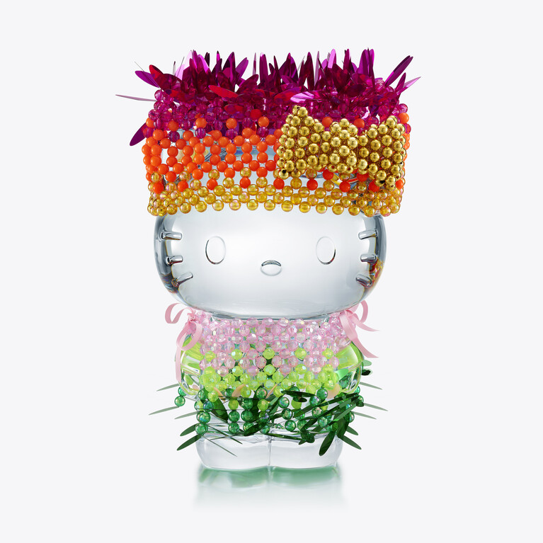 헬로키티 (Hello Kitty) Baccarat, 클리어 크리스탈로 만든