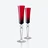Fl&ucirc;tes Mille Nuits Flutissimo Baccarat, Fl&ucirc;te &agrave; champagne en Cristal Rouge