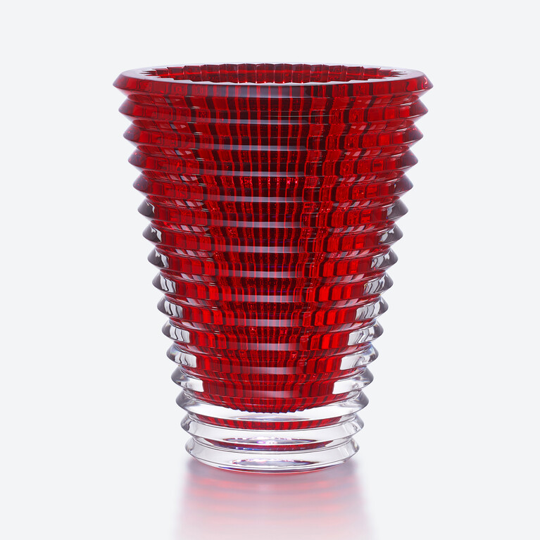 Eye Oval Vase XL Baccarat in Crystal Red View 1