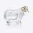 Zodiac Sheep 2027 Baccarat in Crystal Clear