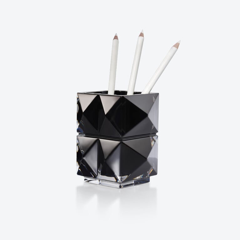 Louxor Pencil Holder Baccarat in Crystal Black View 1