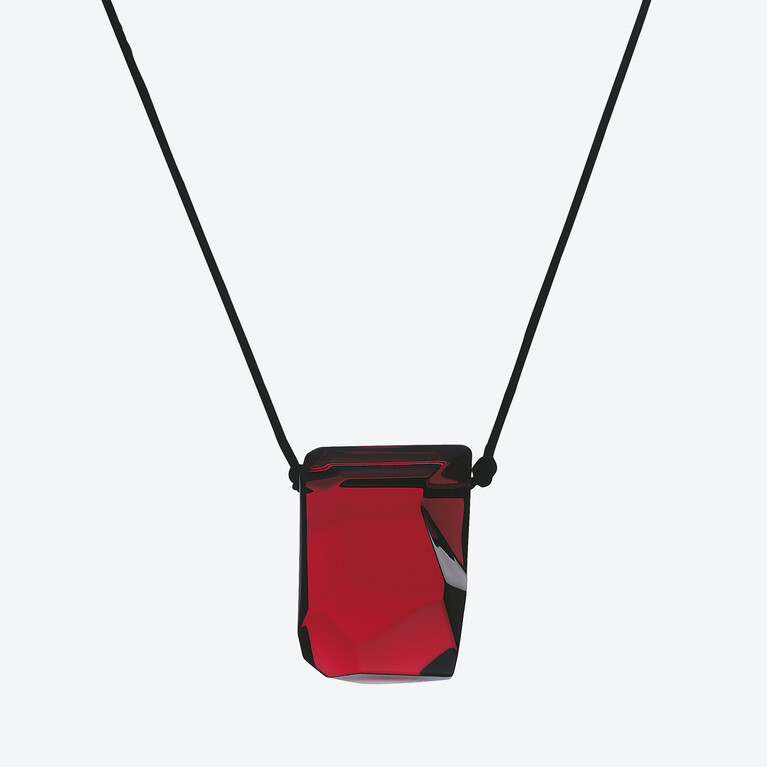 Rock pendant Baccarat in Crystal Red