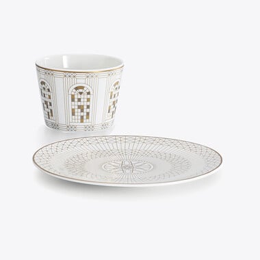 Arcadia Tumbler & Plate Gold & Platinum  Baccarat