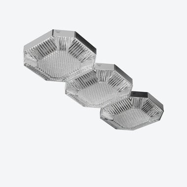 Octogone Ceiling Unit (3L) Baccarat in Crystal Clear