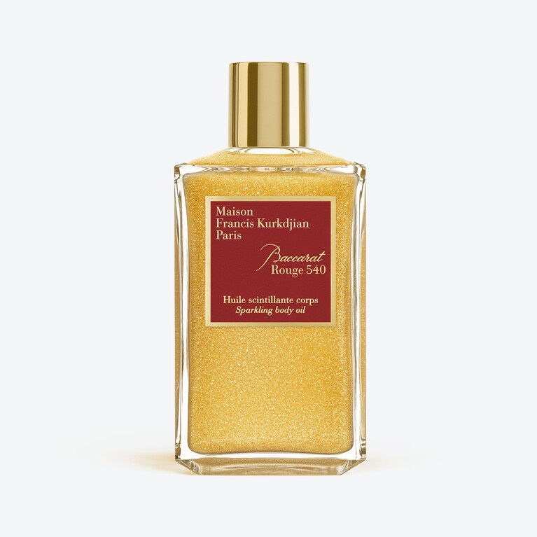 Baccarat Rouge 540 Sparkling Body Oil 200 mL Baccarat in Glass Clear View 3