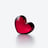 Zinzin Heart Baccarat in Crystal Red