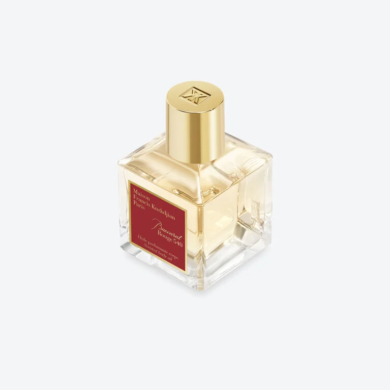 Baccarat Rouge 540 Scented Body Oil​ 70 mL Baccarat in Glass Clear View 2
