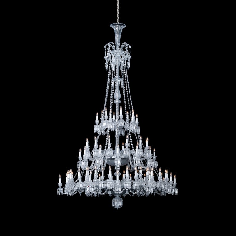 Z&eacute;nith Chandelier Short (84L) Baccarat in Crystal Clear View 1