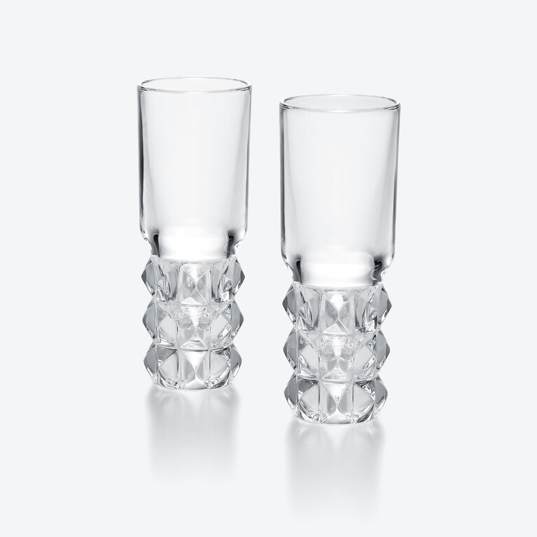 Vasos de Vodka Louxor Baccarat, Copa de licor en Cristal Clear Ver 1