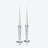 Mille Nuits Candlesticks Baccarat in Clear Crystal