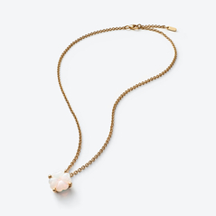 Select Tr&egrave;fle Gold Plated Necklace Baccarat in White 18-Karat Gold-Plated