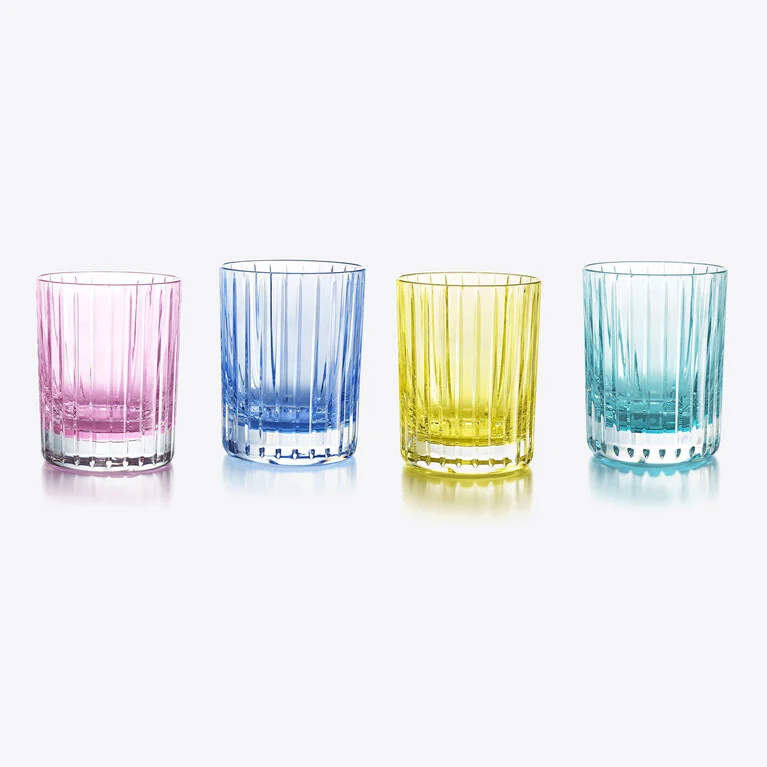 Harmonie Tumblers Colors of Joy Pastel Set Baccarat in Crystal Multicolor View 1