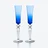 Mille Nuits Flutissimo Flutes Baccarat, Champagne flute in Crystal Blue