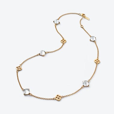 Mini Médicis Necklace Baccarat in Gold Plated Clear