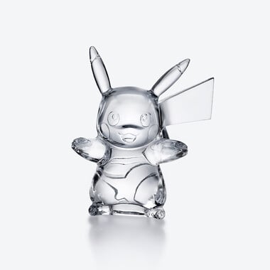 Pok&eacute;mon Pikachu Figurine Baccarat in Crystal Clear