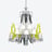 Lustre &Eacute;trange Z&eacute;nith Cerfs (15L) Baccarat en Cristal Jaune