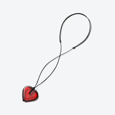 Cœur à la Folie Pendant Red Baccarat