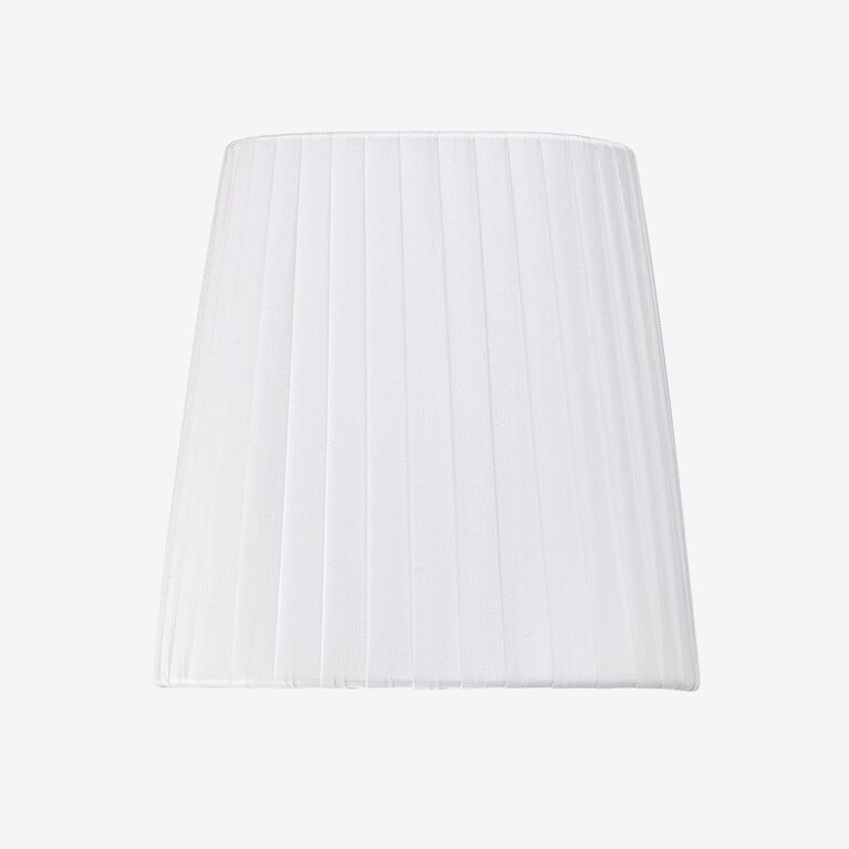 Z&eacute;nith Nomade Lampshades L Baccarat in Taffeta White View 1