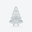 Noël Clear Medium Enchanting Fir Baccarat in Clear Crystal
