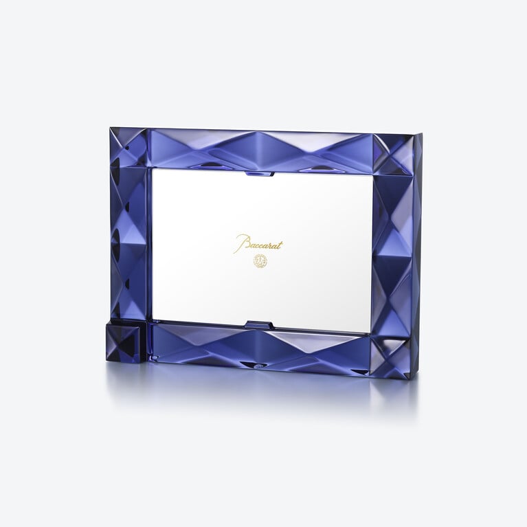 Louxor Photo Frame Baccarat in Crystal Blue View 1