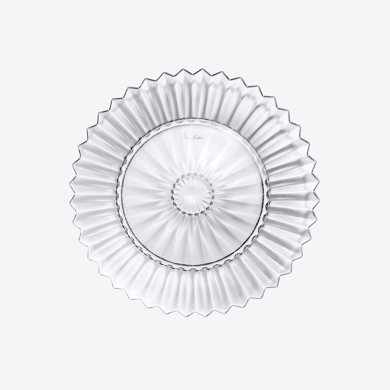 Mille Nuits Plate M Baccarat in Crystal Clear View 1