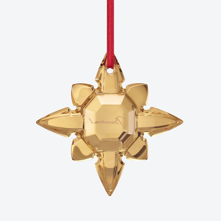 No&euml;l Annual Ornament Octogone 2026 Baccarat in Gold Crystal View 2