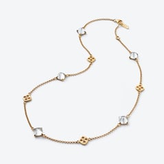 Select Mini M&eacute;dicis Necklace Baccarat in 18-Karat Gold-Plated Clear
