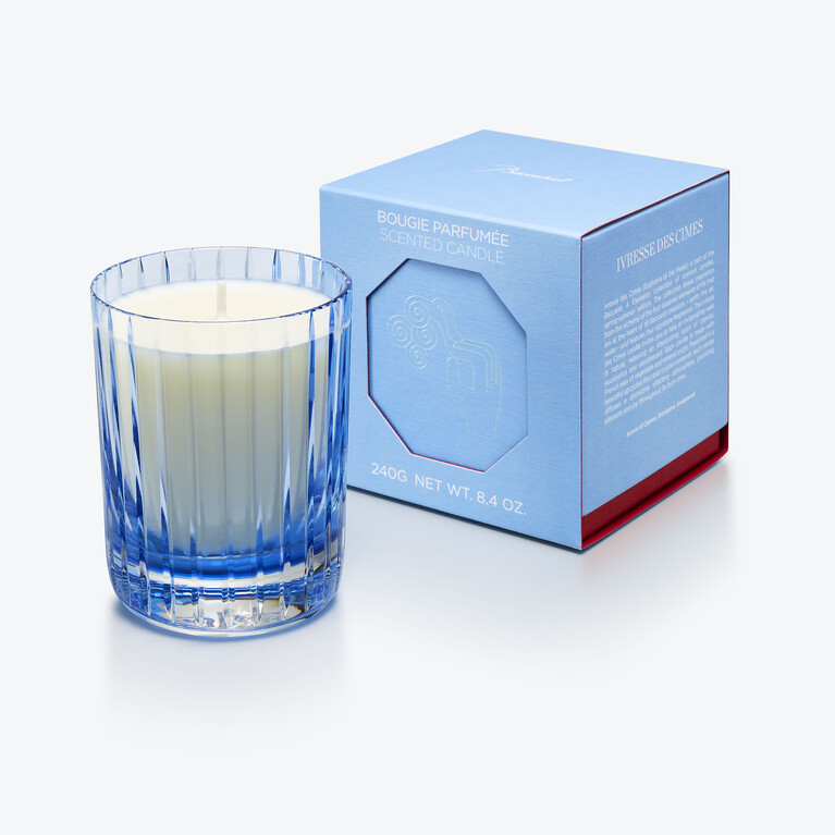 4 Elements Scented Candle Ivresse Des Cimes Baccarat in Wax Blue