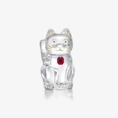まねき猫 レッドオクトゴン  Baccarat