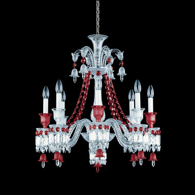 Z&eacute;nith Chandelier Red (8L)