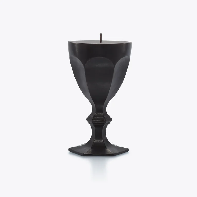Harcourt Glass Candle Baccarat in Wax Black View 1