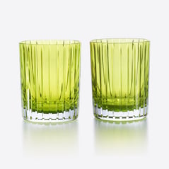 Select Harmonie Tumblers Colors of Joy Baccarat, Water glass in Crystal Green