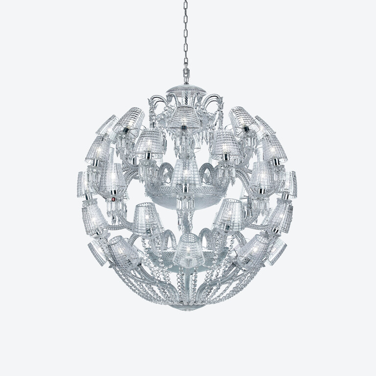 Le Roi Soleil Chandelier (40L) Baccarat in Crystal Clear View 1