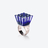 L'Eclat de Talleyrand Emperor Silver Ring Baccarat in Blue Silver