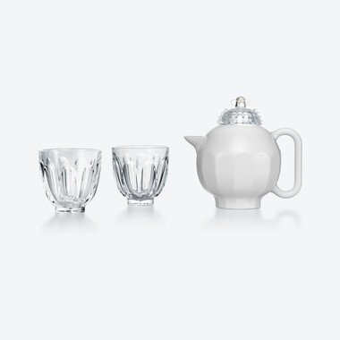 Harcourt Faunacrystopolis Tea Set Baccarat in Crystal Clear