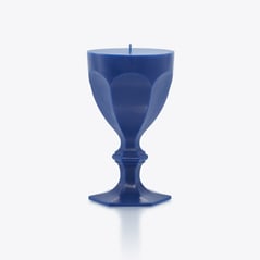 Select Harcourt Glass Candle Baccarat in Wax Blue