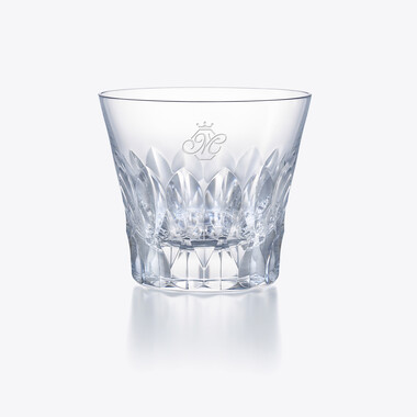 ダリア タンブラー 2026（Mイニシャル入り） Baccarat、クリアのクリスタル製