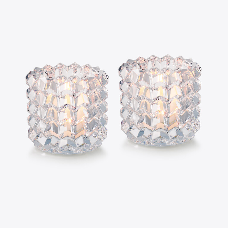 Zig Zag Votives Baccarat in Clear Crystal