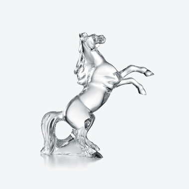 Marengo Horse Sculpture Baccarat, 클리어 크리스탈로 만든