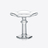 HARCOURT TULIPE ASSIETTE SUR PIED Baccarat en Cristal Clair