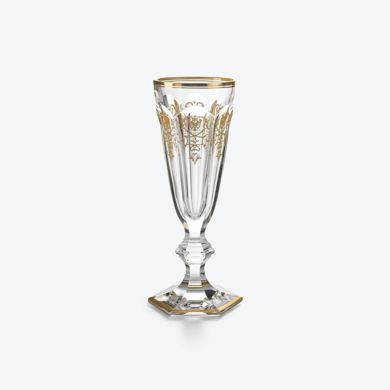 Harcourt Empire Flute Baccarat, Champagne flute in Crystal Gold View 1