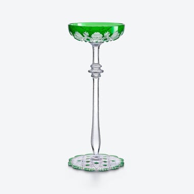 챠르 쿠페(Tsar Coupe) Baccarat, 그린 크리스탈로 만든 샴페인 쿠페
