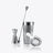 Harmonie Set of 4 Bar Accessories Baccarat in Stainless steel Silver