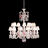 Zénith Flou, Je te Vois Flou Chandelier (8L) 