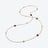 Mini Médicis Gold Plated Long Necklace Baccarat in Red Gold Plated